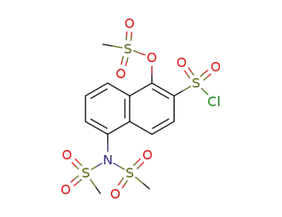 5-(bis(methylsulfonyl)amino)-1-[(methylsulfonyl)oxy]naphthalene-2-sulfonyl chloride