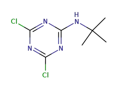 2,4-dichloro-6-t-butylamino-1,3,5-triazine