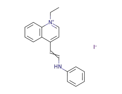1-ethyl-4-[2-(phenylamino)ethenyl]quinolinium iodide