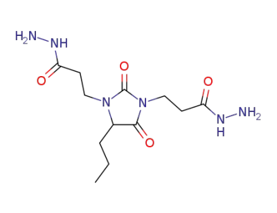 3,3'-(2,4-dioxo-5-propyl-imidazolidine-1,3-diyl)-bis-propionic acid dihydrazide