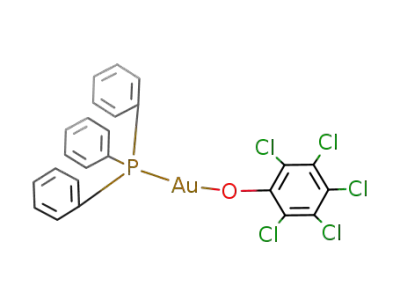 (pentachlorophenoxy)(triphenylphosphine)gold(I)