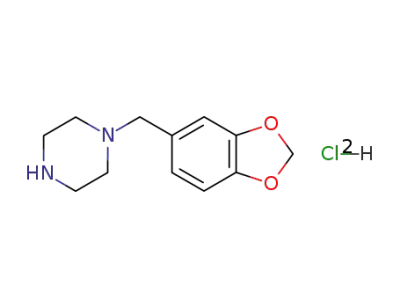 1-(benzo[d][1,3]dioxol-5-ylmethyl)piperazine-1,4-diamine dihydrochloride