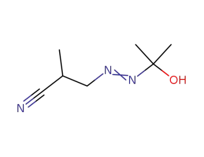3-(1-Hydroxy-1-methyl-ethylazo)-2-methyl-propionitrile